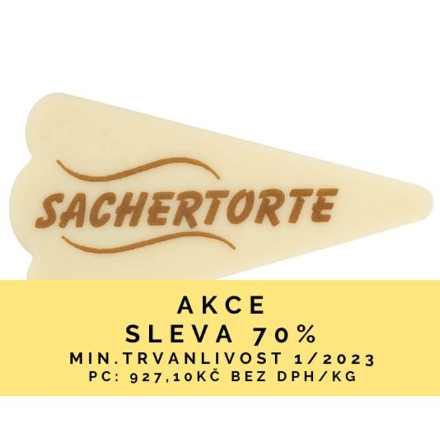 Obrázek produktu BRAUN DEKOR NÁPIS Sachertorte 320ks SE SLEVOU 70% Min. Trvanlivost 1/2023