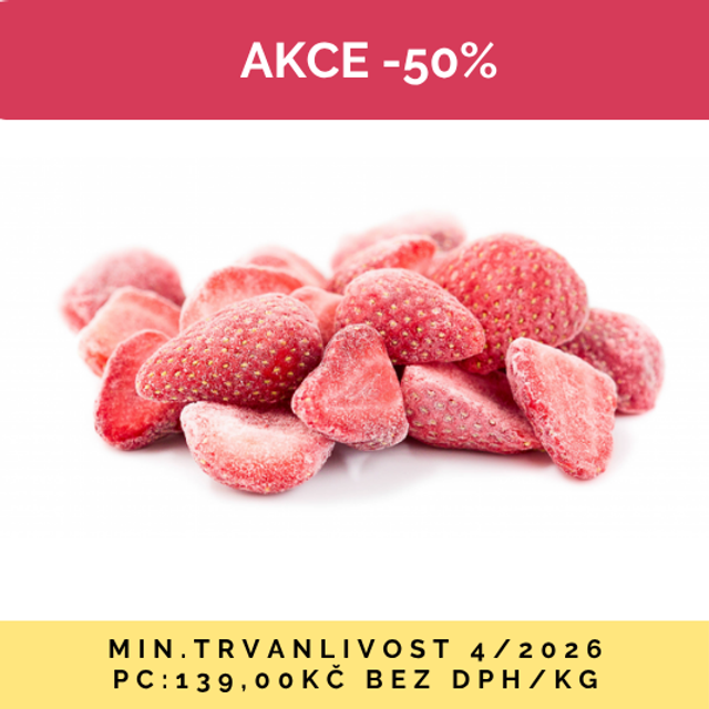 Obrázek produktu DIRA JAHODY MRAŽENÉ PŮLKY 4x2,5 kg AKCE 50% dmt 4/26