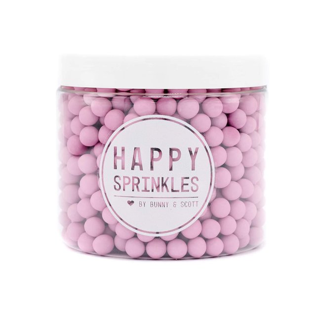 Obrázek produktu HS Dekorace čokoládové DULL PINK CHOCO S (kuličky matné růžové) 80g
