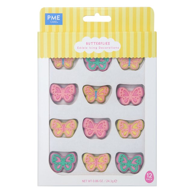 Obrázek produktu PME Dekorace cukrové BUTTERFLIES 12ks, 24,3g
