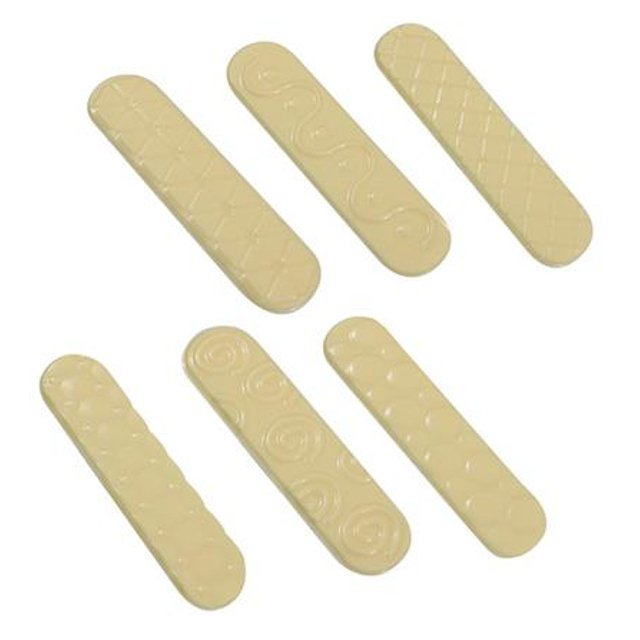 Obrázek produktu MA FORMA NA ČOKOLÁDU PLAST - ECLAIR DEKORACE 18x60mm 6 druhů 72ks