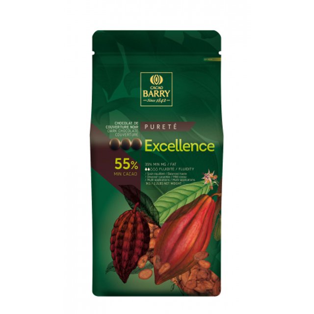 Obrázek produktu CB ČOKOLÁDA EXCELLENCE HOŘKÁ 55% 4x5kg