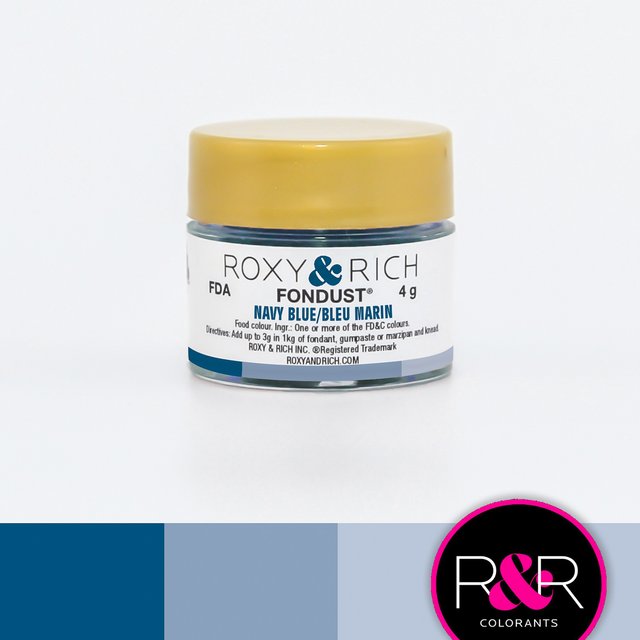 Obrázek produktu RR BARVA V PRÁŠKU rozpustná ve vodě - modrá námořnická Navy Blue 4g