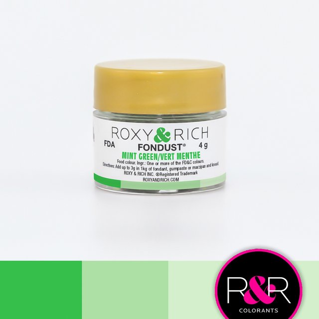 Obrázek produktu RR BARVA V PRÁŠKU rozpustná ve vodě - zelená mátová Mint Green 4g