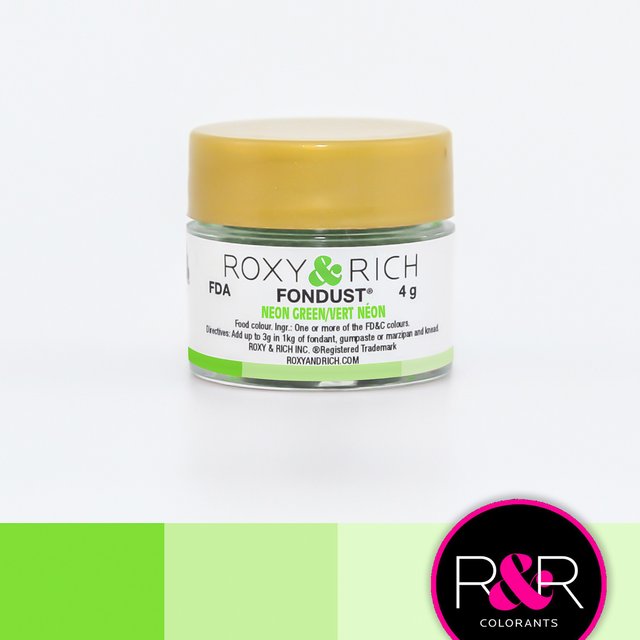 Obrázek produktu RR BARVA V PRÁŠKU rozpustná ve vodě - zelená neonová Neon Green 4g