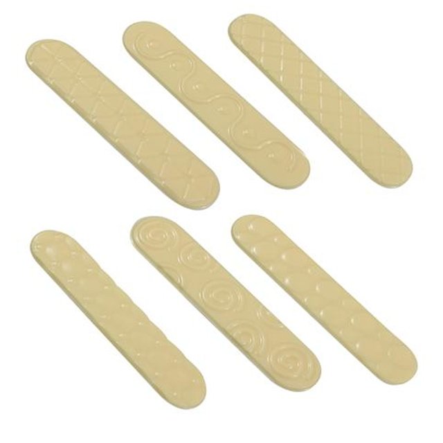 Obrázek produktu MA FORMA NA ČOKOLÁDU PLAST - ECLAIR DEKORACE 25x125mm 6 druhů 36ks