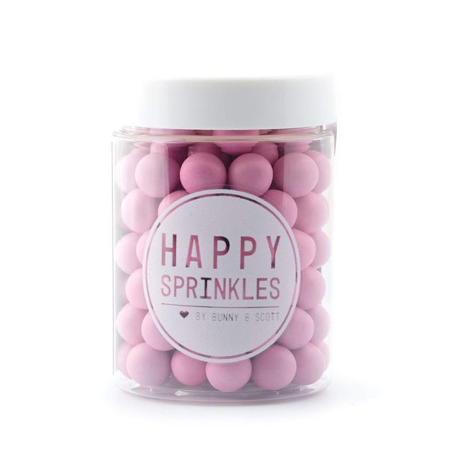 Obrázek produktu HS Dekorace čokoládové PINK POLISHED CHOCO M (kuličky růžové) 90g