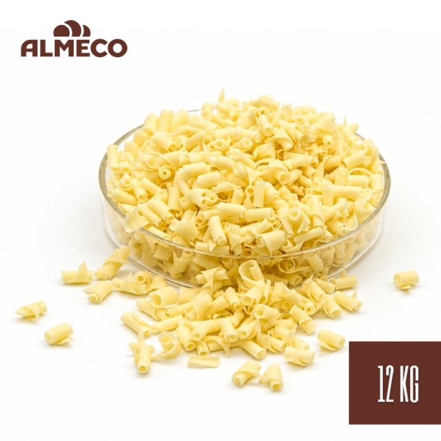 Obrázek produktu ALMECO ČOKOLÁDOVÉ HOBLINY BÍLÉ MIKRO 12kg