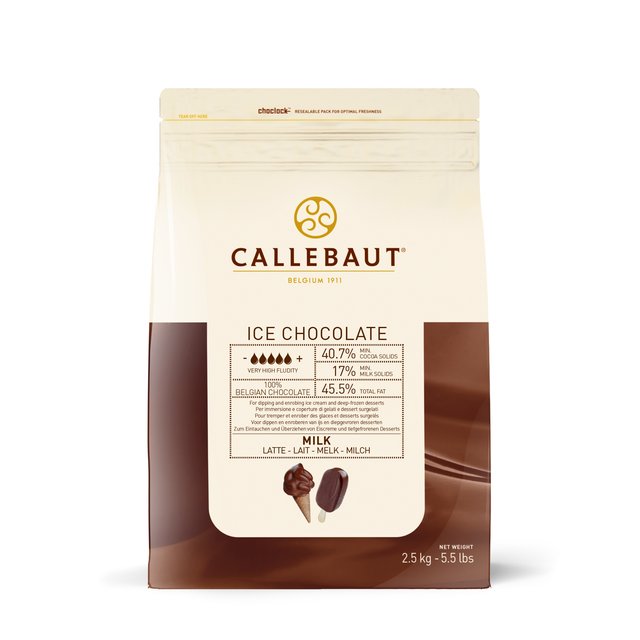 Obrázek produktu C ICE CHOC MILK (čokoláda na polévání mléčná v peckách) 4x2,5 kg