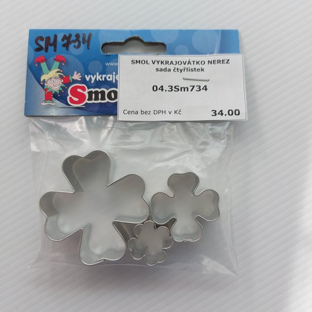 Obrázek produktu SMOL VYKRAJOVÁTKO NEREZ sada čtyřlístek