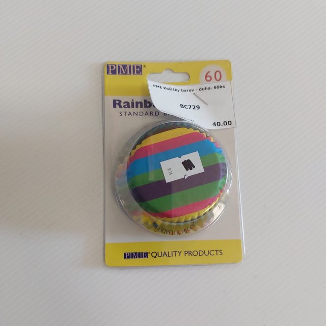 Obrázek produktu PME Košíčky barev - duha. 60ks