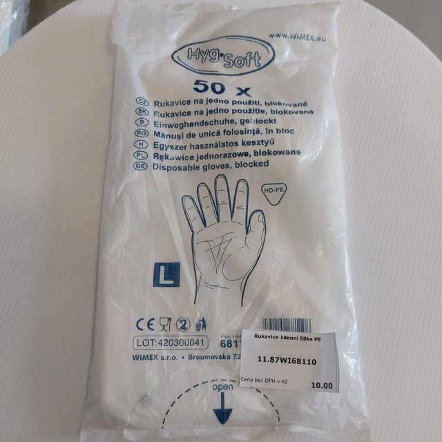 Obrázek produktu WIMEX Rukavice 1denní 50ks PE