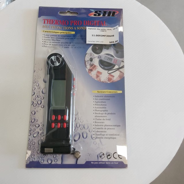 Obrázek produktu MF Teploměr dig+jehla, 12cm, -50 až +300°C