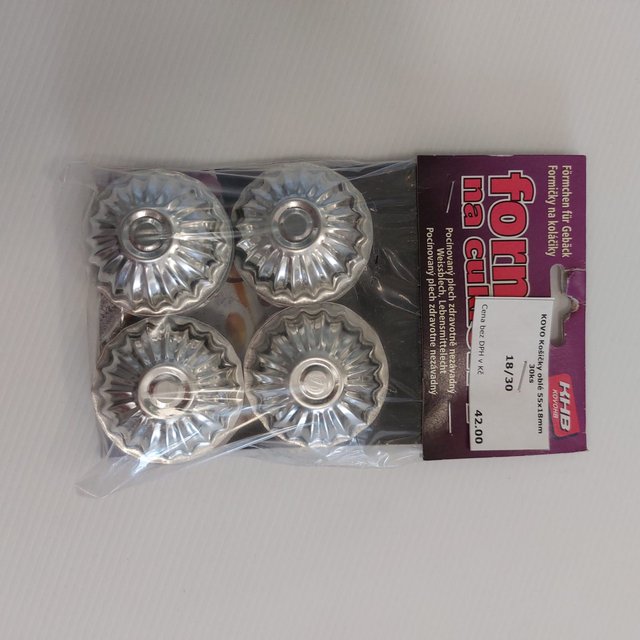 Obrázek produktu KOVO Košíčky oblé 55x18mm 30ks