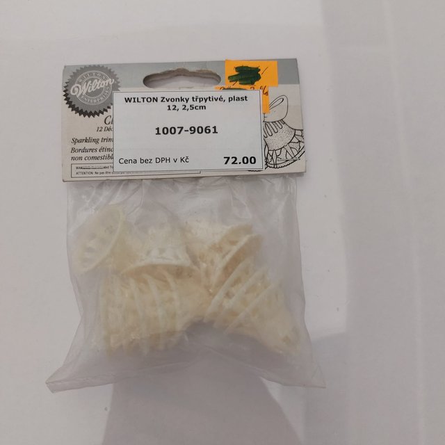 Obrázek produktu WILTON Zvonky třpytivé, plast 12, 2,5cm