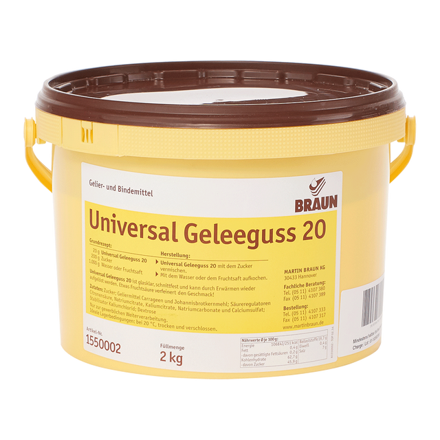 Obrázek produktu BRAUN UNIVERSAL JELLY 20 želírovací přípravek v prášku 2kg