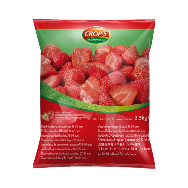 Obrázek produktu CROP´S JAHODY PŮLKY 32/36 (STRAWBERRIES CAMAROSSA) 4x2,5 kg
