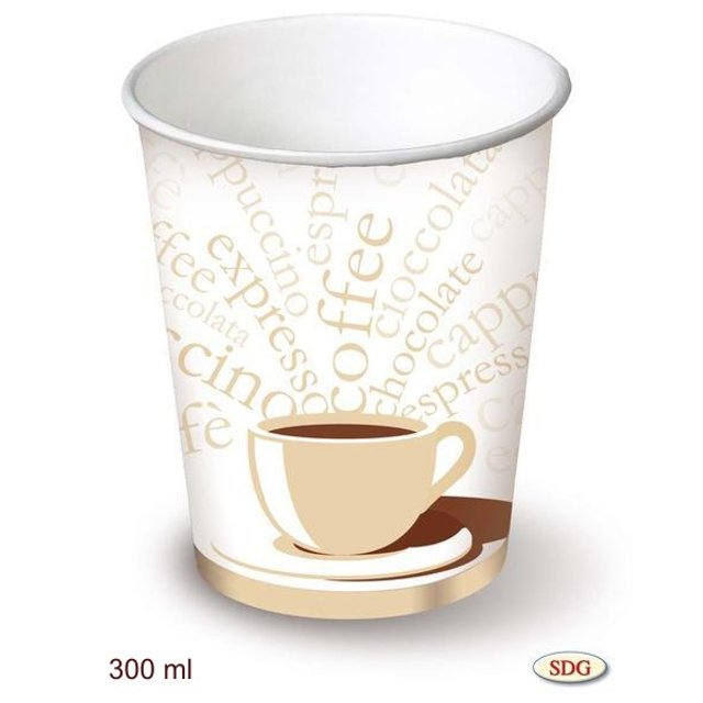 Obrázek produktu SDG KELÍMEK KÁVA 9oz (270/300ml) 20x50ks (doprodej)