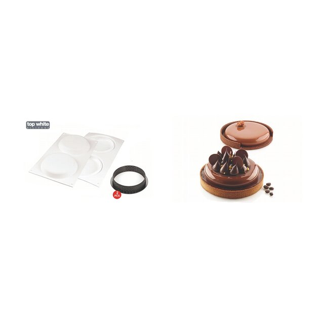 Obrázek produktu SIL KIT TARTE RING FORMA SILIKON A RÁFKY - KULATÉ Ø150mm v.20mm 2ks