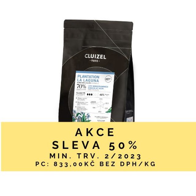 Obrázek produktu MC ČOKOLÁDA LA LAGUNA HOŘKÁ 70% 3 kg AKCE SE SLEVOU 50% MIN. TRV. 2/2023