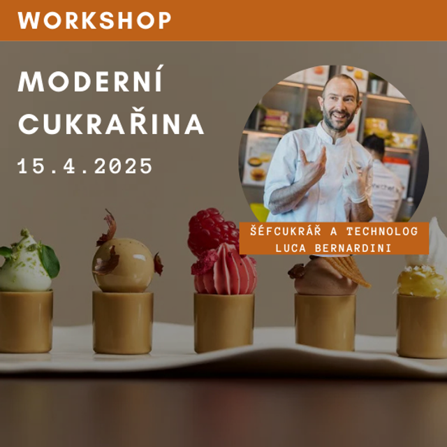 Obrázek produktu Workshop MODERNÍ CUKRAŘINA Luca Bernardini 15.4.2025