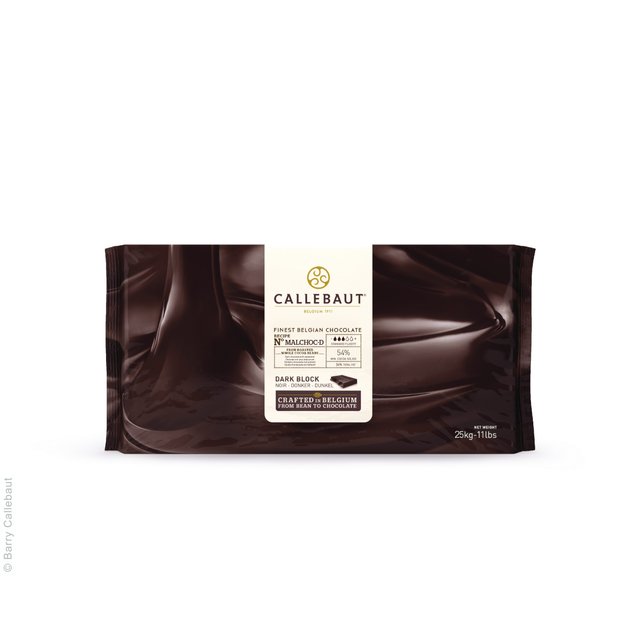 Obrázek produktu C ČOKOLÁDA MALCHOC BEZ PŘIDANÉHO CUKRU HOŘKÁ 54% 5 kg NA OBJEDNÁVKU