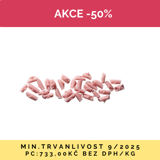 Obrázek produktu ML ČOKOLÁDOVÉ HOBLINKY MIKRO RŮŽOVÉ 4x1 kg AKCE 50% DMT 9/25