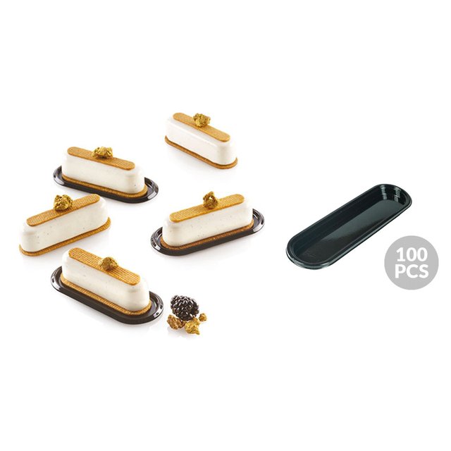 Obrázek produktu SIL PODNOS pod MINI ECLAIR černý 10,2x4,2cm 100ks