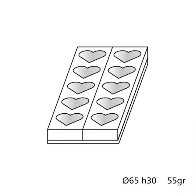 Obrázek produktu MA FORMA na dezerty - MONOPORCE SRDCE v. 30mm SE SLEVOU 50%