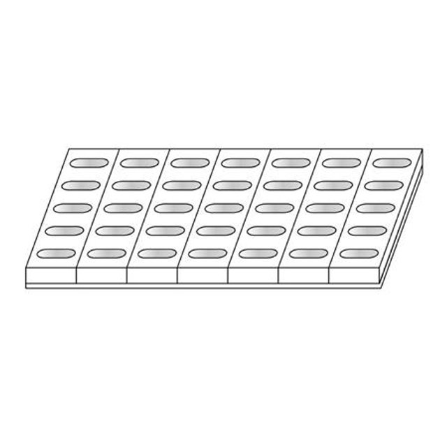 Obrázek produktu MA FORMA na dezerty - MONOPORCE PODLOUHLÝ OVÁL 94x38mm v.40mm 35ks - JIŽ SE NEVYRÁBÍ