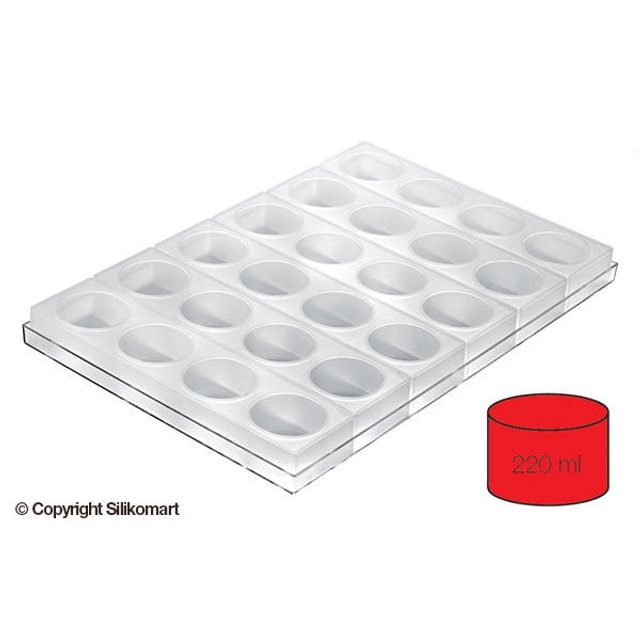 Obrázek produktu SIL FORMA SILIKON MULTIFLEX čirá - KOLEČKO 80/6 Ø80mm v.45mm 220ml 24ks