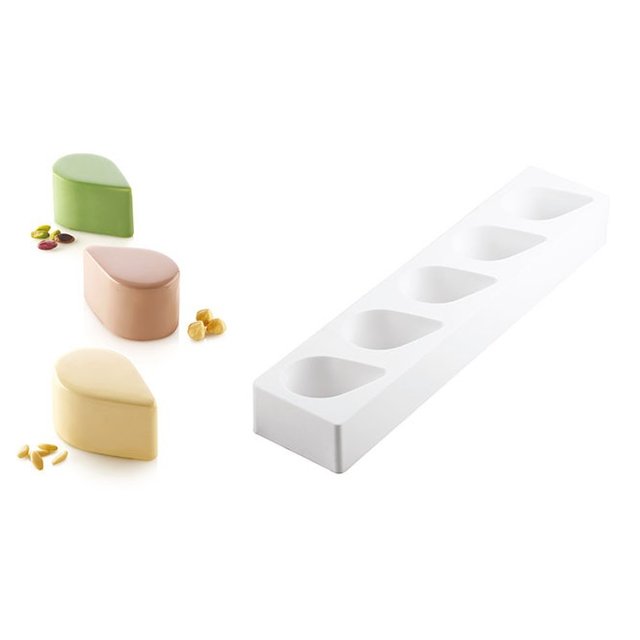 Obrázek produktu SIL FORMA SILIKON MULTIFLEX bílá - KAPKA 125/3 80x51mm v.45mm 125ml 15ks