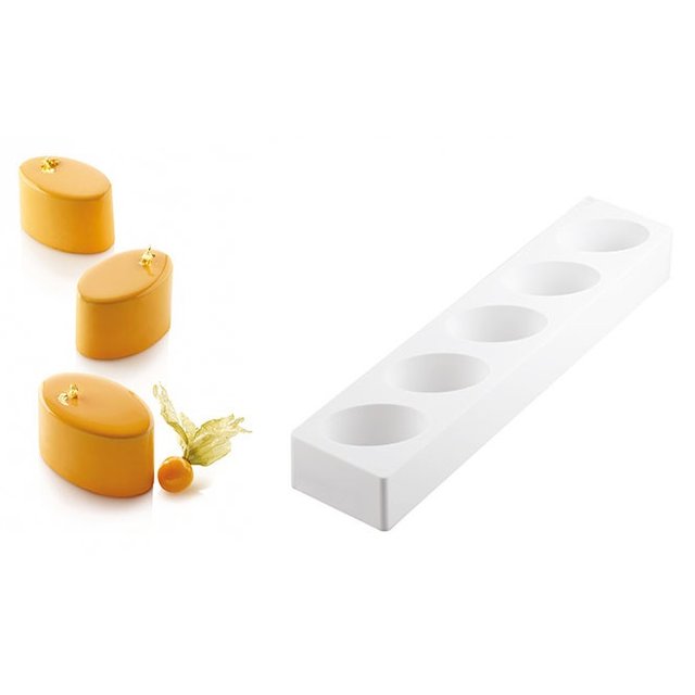 Obrázek produktu SIL FORMA SILIKON MULTIFLEX bílá - OVÁL 125 76x47mm v.45mm 125ml 5ks