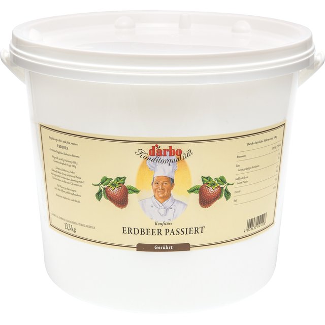 Obrázek produktu D´ARBO NÁPLŇ JAHODA (GERÜHRT) BEZ KONZERVANTŮ 13,3 kg