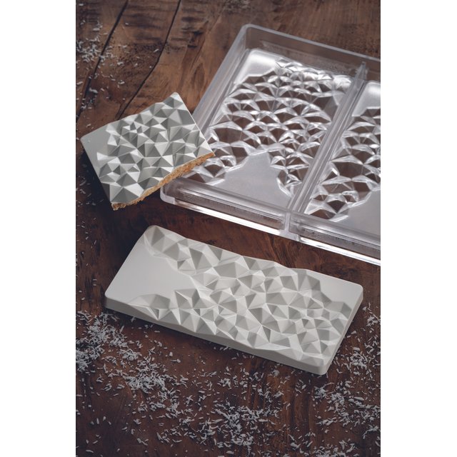 Obrázek produktu PAV FORMA NA PRALINKY - 3xTABULKA mělká popraskaná 15,5x7,7cm, 100g