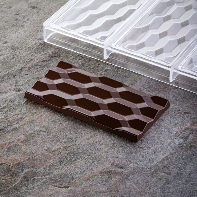 Obrázek produktu PAV FORMA NA PRALINKY - 3xTABULKA ŠESTIÚHELNÍK 15,4x7,7cm v.1cm 100g