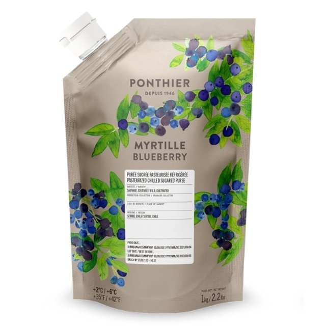 Obrázek produktu PONTHIER PYRÉ BORŮVKA (Blueberry) chlazené 1 kg