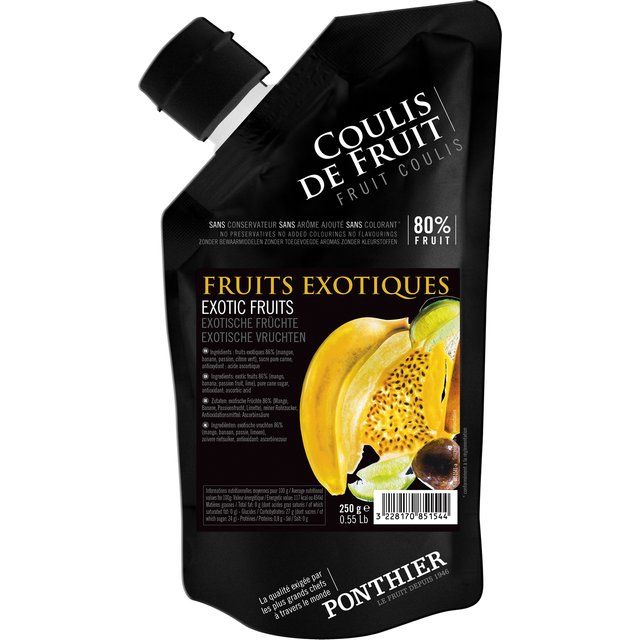 Obrázek produktu PONTHIER COULIS EXOTICKÉ OVOCE (exotic fruits) chlazené 250 g