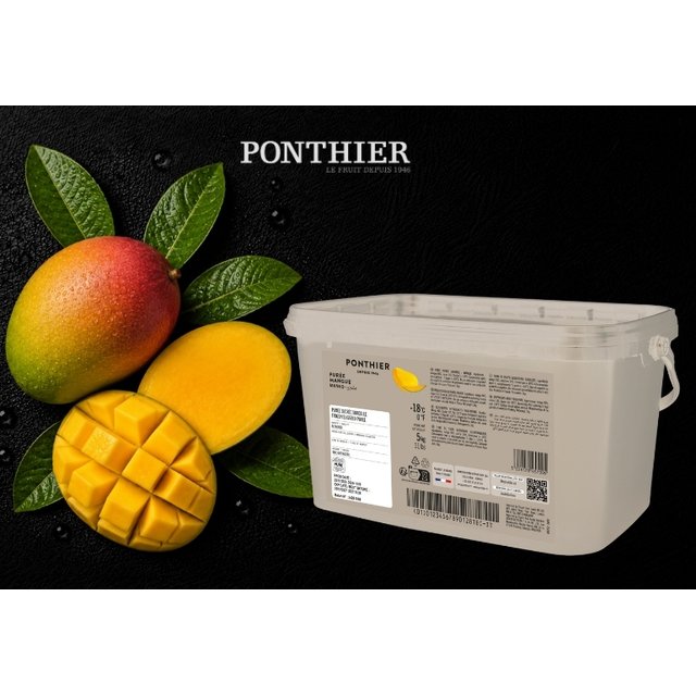 Obrázek produktu PONTHIER MRAŽENÉ PYRÉ MANGO Alphonso 100% 5 kg