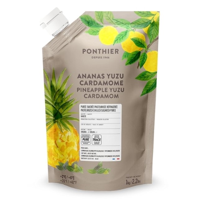 Obrázek produktu PONTHIER PYRÉ MIX ANANAS YUZU CARDAMON chlazené 6x1kg
