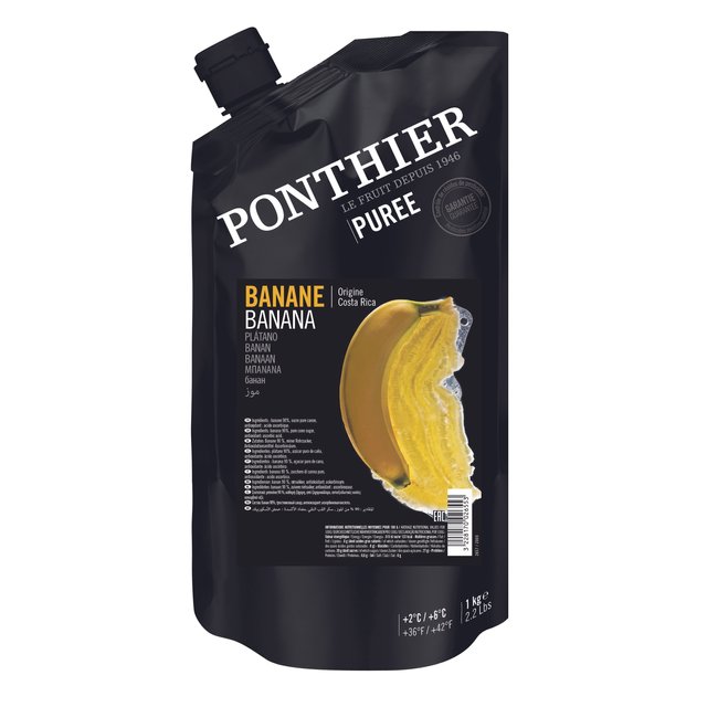 Obrázek produktu PONTHIER PYRÉ BANÁN chlazené 6x1kg (nahrazeno 002655)