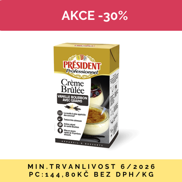 Obrázek produktu PRESIDENT CREME BRULEE 6x1l AKCE 30% DMT 6/26