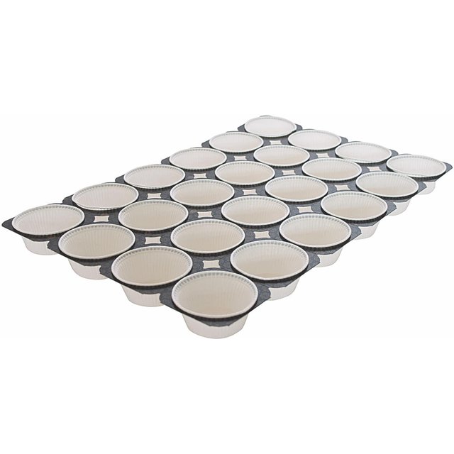 Obrázek produktu SCH Košíčky na Muffiny bílé 50x36mm - plato 24ks