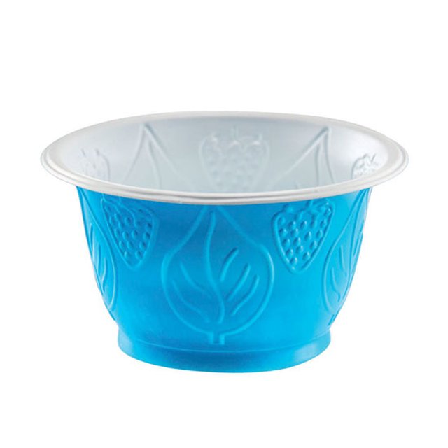 Obrázek produktu ER KELÍMEK KRISTAL CUP RAINBOW MODRÁ/BÍLÁ PLAST 350ml 20x50 ks - doprodej SLEVA 20%