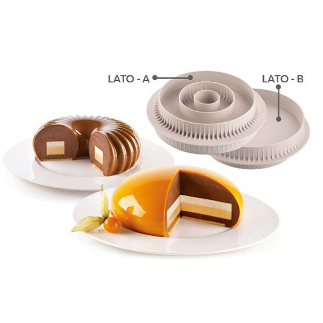 Obrázek produktu SIL FORMA SILIKON šedá - MULTI-INSERTO- oboustranná-pr.30,150,176,v.25mm(18,300,600ml)