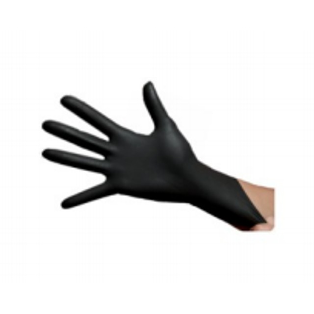 Obrázek produktu TG Rukavice nitrilové jednorázové černé vel.M 100ks