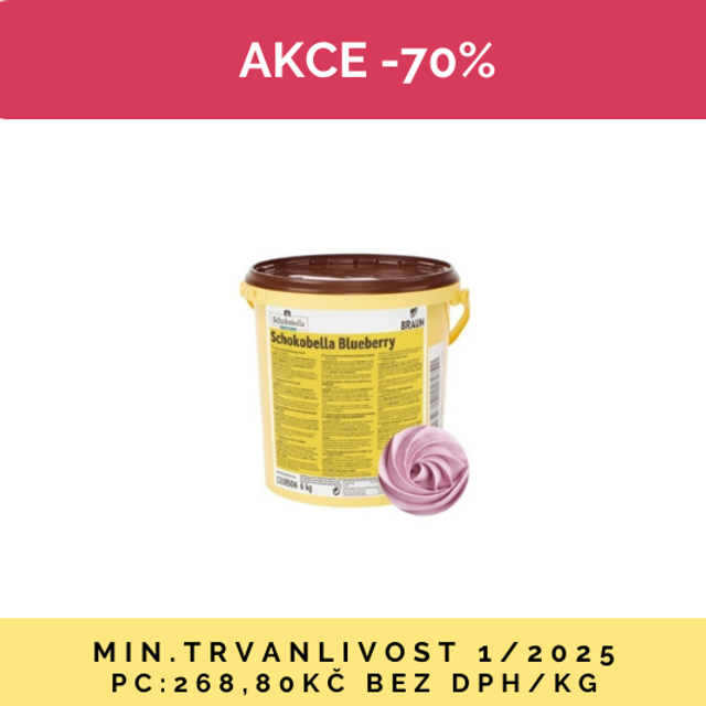 Obrázek produktu BRAUN SCHOKOBELLA BORŮVKA náplň a poleva 6kg SE SLEVOU 70% 1/25