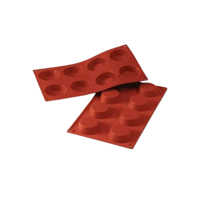 Obrázek produktu SIL FORMA SILIKON terakota - TARTALETKA Ø60mm v.17mm 40ml 8ks