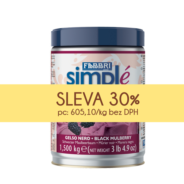 Obrázek produktu FABBRI SIMPLE GELSO NERO (moruše) 8x1,5 kg AKCE SE SLEVOU 30%