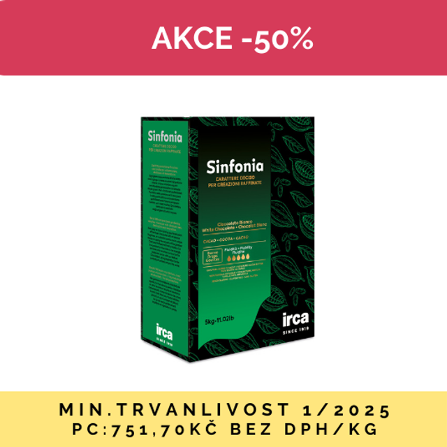 Obrázek produktu IRCA SINFONIA NOCCIOLATO BIANCO ČOKOLÁDA BÍLÁ LÍSKOOŘÍŠKOVÁ 5kg AKCE SLEVA 50% 1/25